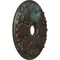Ekena Millwork Milan Ceiling Medallion (Fits Canopies up to 4 5/8"), 24 1/2"OD x 3 1/2"ID x 1"P, Bronze Blue Patina CM24MIBBS - alternate 5